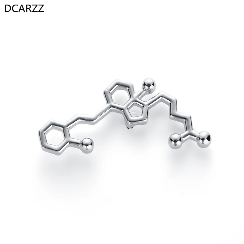 

Vitamin D Brooches Medical Jewelry Gold Silver Lapel Pins Metal Fashion Jewelry hijab pins and Brooches Gift Women Accessories