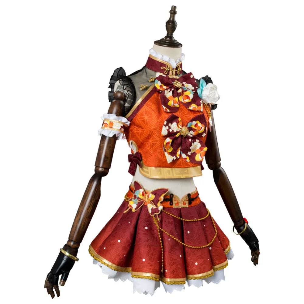 LoveLive маскарадный костюм Takami Chika платье униформа Aqours для девочек на Хэллоуин