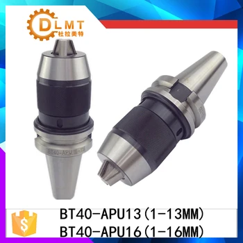 

BT30 BT40 APU16 Range:1-16mm APU13 Integrated keyless self tight Drill chuck for milling lathe BT40 APU13 Range:1-13mm