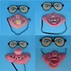 Man Boy Fun Clown Joke Glasses Horror Latex Mask Kids Adults  Party Masks  Party  Up Props birthday  Halloween Christmas Xmas ► Photo 2/6