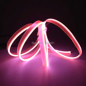 

2017 Newest Car Interior Decor,10 Color Choice 2Meter 2.3mm-skirt EL Wire Rope LED Holiday Light+By DC-5V USB Steady on Drive
