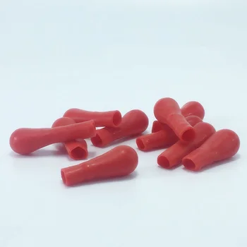 

10pcs/lot Durable Dropper Red Rubber Cap Laboratory Supplies