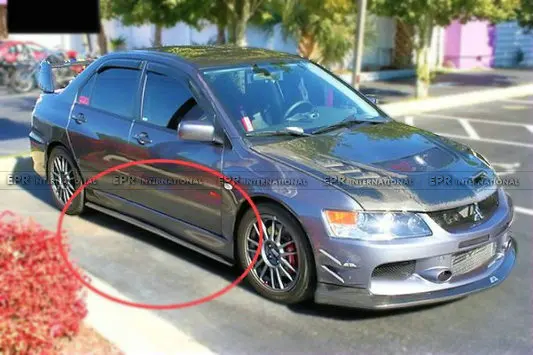 Evolution 7 8 9 Damd Side Skirt Extensions FRP(10)-1