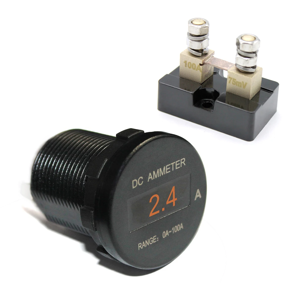 

Universal Car Boat Marine Mini Digital OLED DC Ammeter Monitor Current Amp Meter 12V/24V 5Color Screen Waterproof IP66