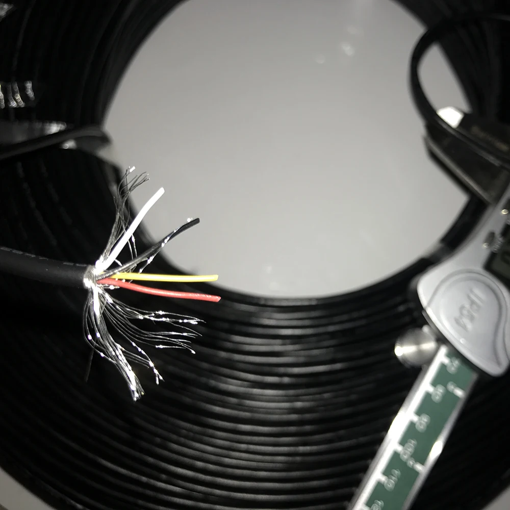 2 м UL2547 2 ядра 3 ядра экранированный кабель 28AWG экранированный сигнальный провод od2.8 мм серый Луженая Медь аудио кабель USB Дата провод