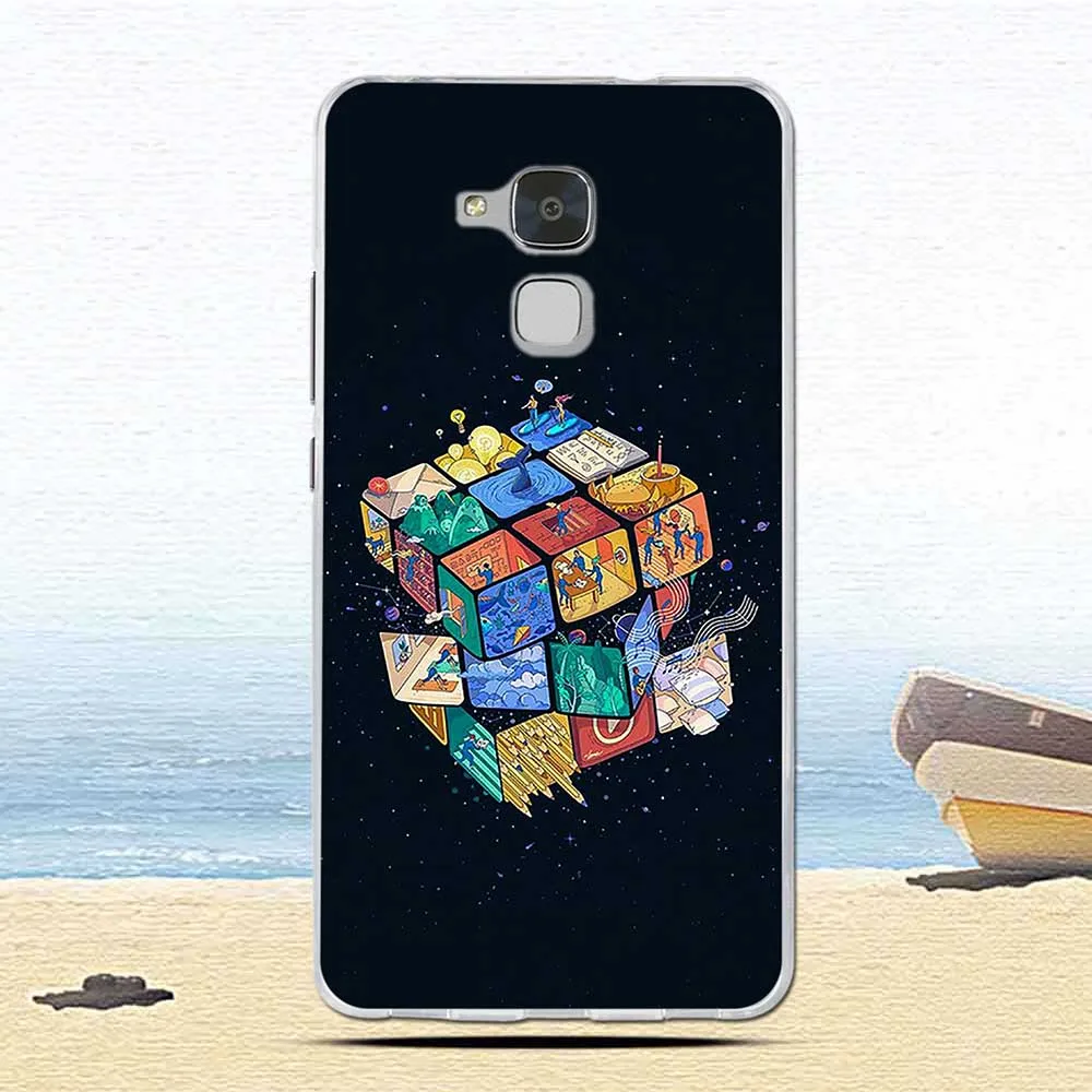 Для Huawei Honor 5C чехол с отпечатком пальца мягкий силикон ТПУ чехлы для задней панели