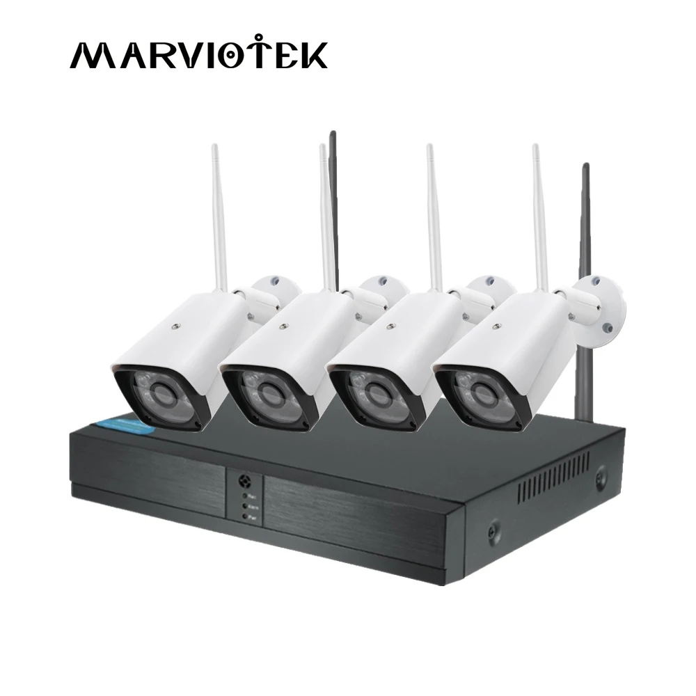 

ONVIF IP Camera WiFi NVR Kit CCTV camera System Outdoor Wireless Security Camera System 1080P Video Surveillance Kit 4 cameras