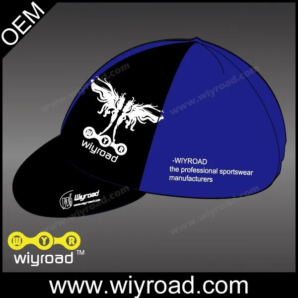 Custom service black cycling cap hat 2017 cycling caps,plain custom