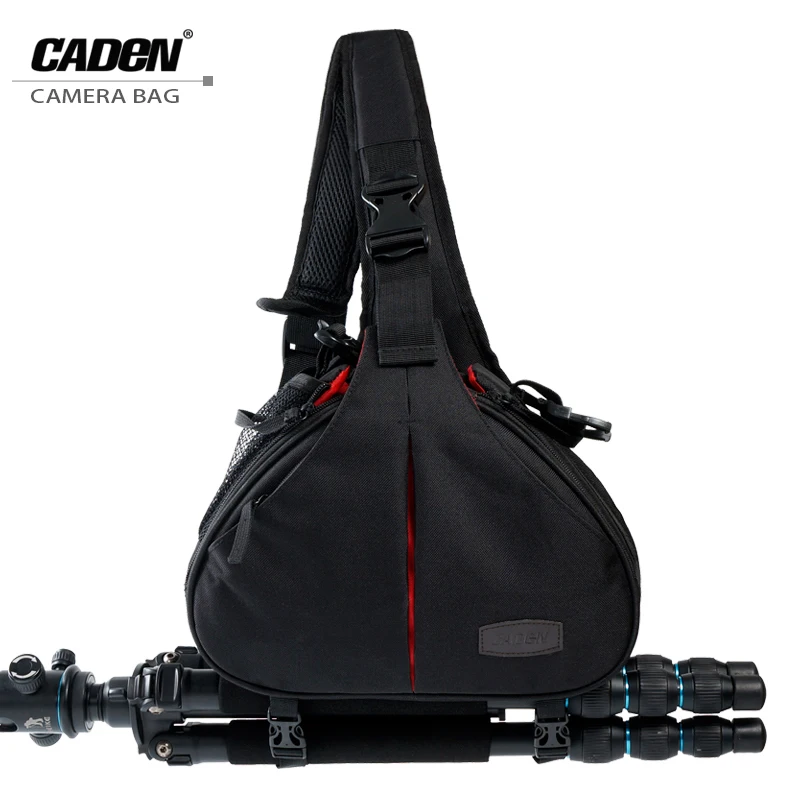 Koop CADeN DSLR Camera Zakken Sling Schouder Cross Video Foto Digitale DSLR Case Waterdicht met Regenhoes voor Nikon Canon K1 Classic