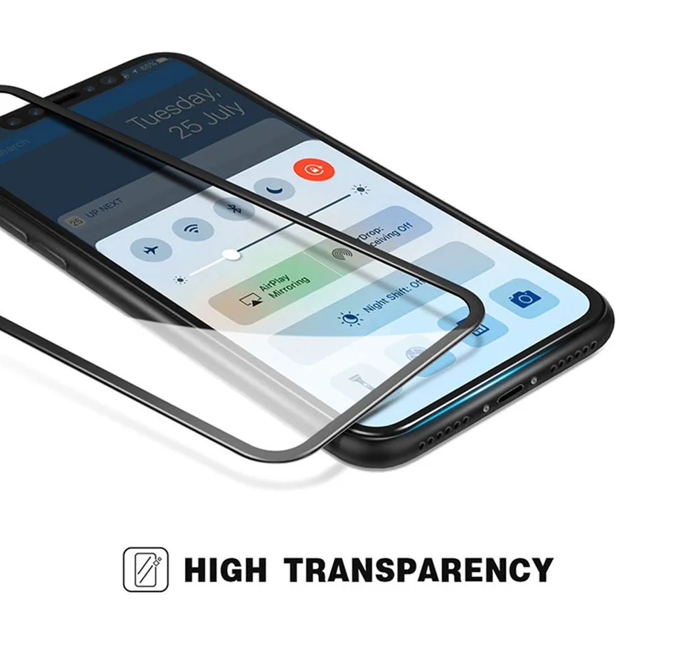 H&lOO 9H 4D Anti-Explosion Screen Protector Tempered Glass For iPhone X 5.8 inch 8 8 plus Premium Protective Toughened Film (5)