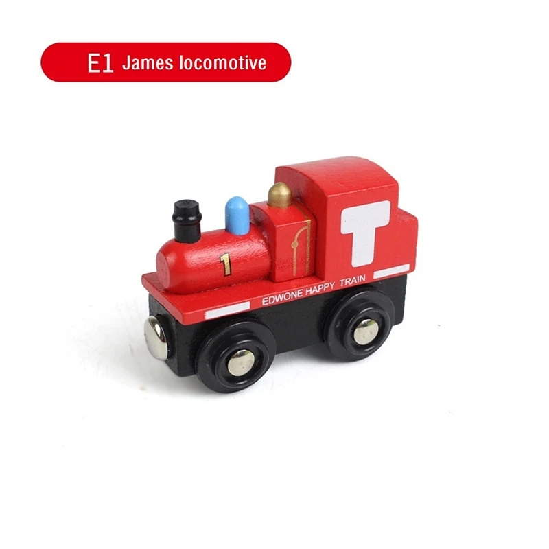 Treno magnetico in legno treno per bambini giocattolo James Anime