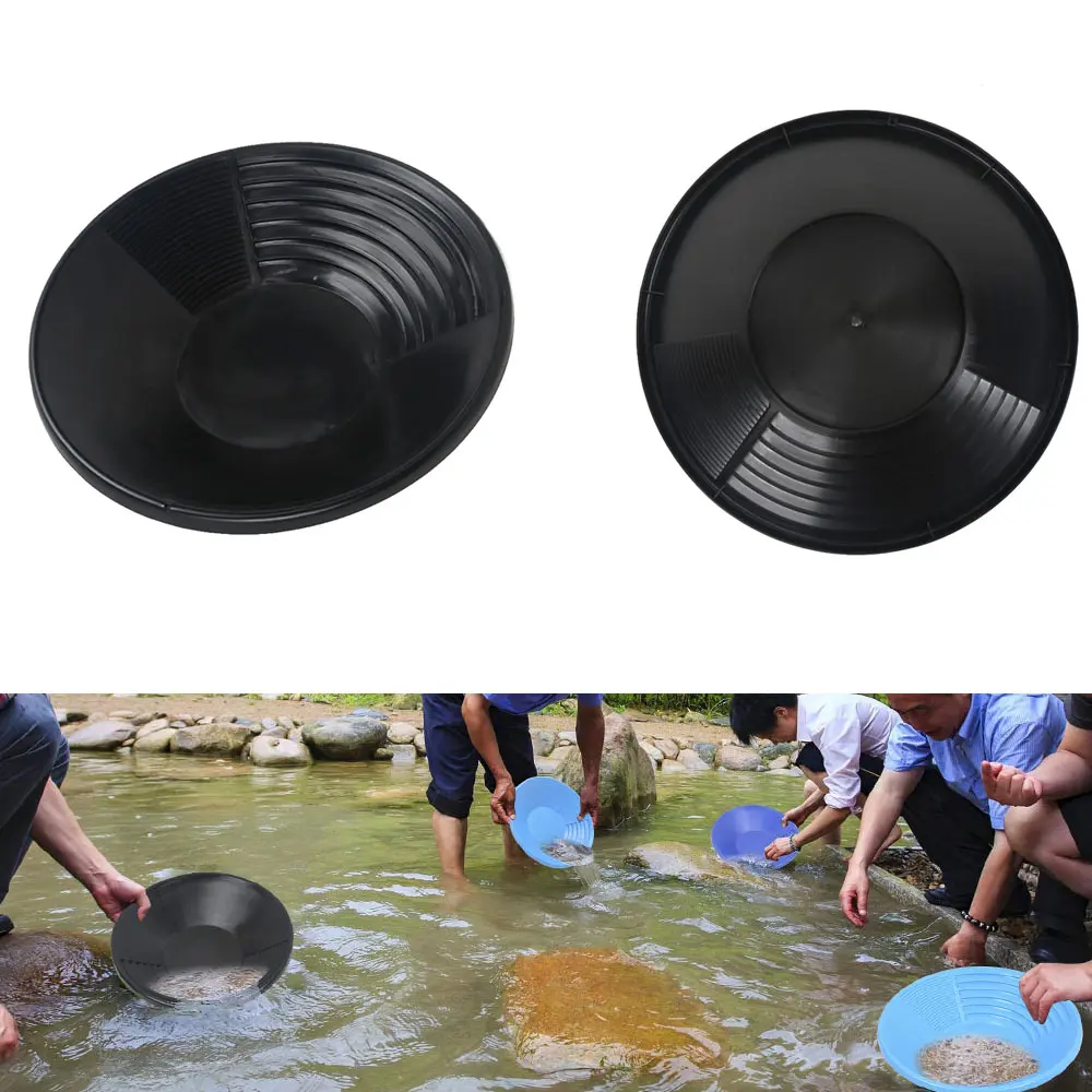 

Plastic Gold Pan Basin Nugget Mining Pan Dredging Prospecting River Tool Wash Gold Panning Equipment