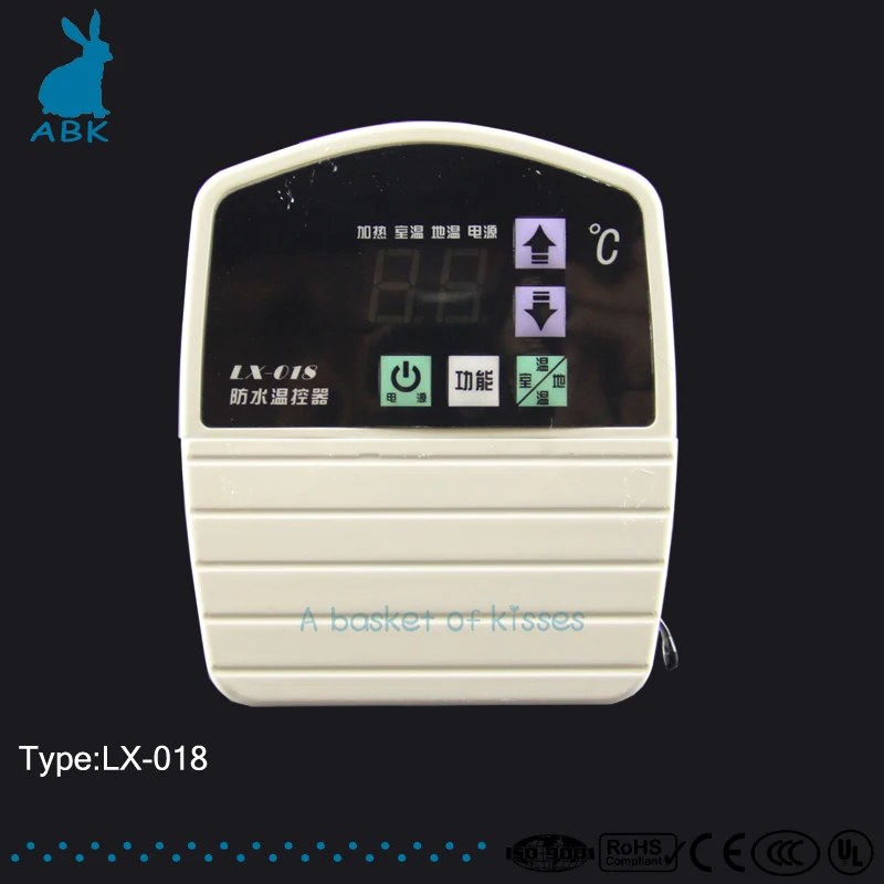 

LX018 Waterproof temperature controller electric floor heating controller double temperature waterproof remote controller