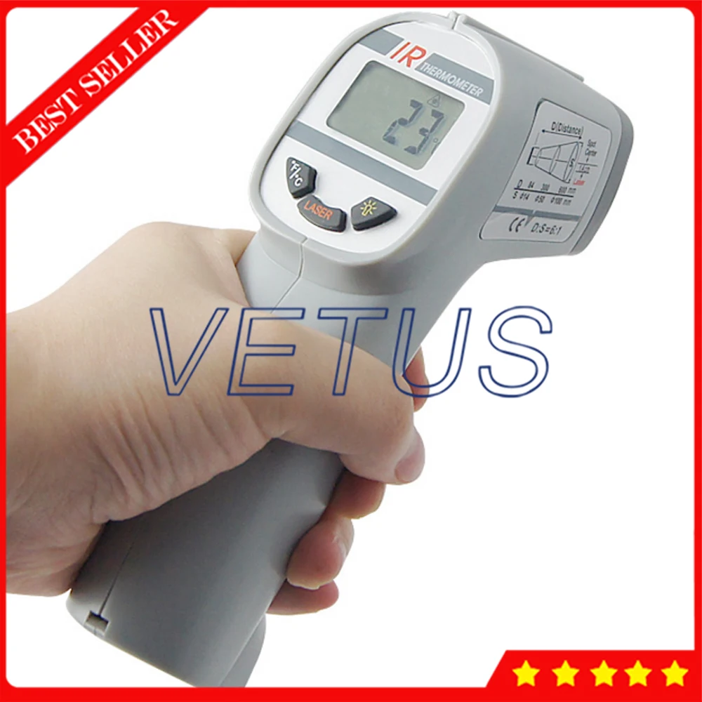 

AZ8888 Infrared thermometer with measuring range -20 to 260C 6:1 Gun Type IR Thermometer