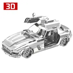 2018 3D Металл Nano головоломки крылья бабочки спортивный автомобиль собрать модель Наборы i22219 DIY 3D лазерная резка головоломки игрушка