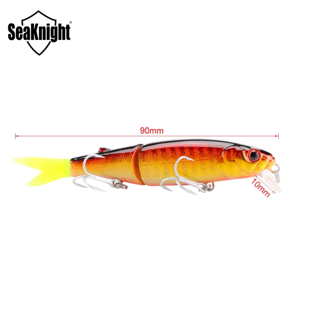 SeaKnight SK044 блесна рыболовная приманка 1 шт. 7 4 г 90 мм/3.54in 0 м Jerkbait 2 секции мягкий хвост
