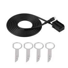 Адаптер Aux кабель для Ford/Focus/Mondeo пластик+ металл Замена MP3 аудио с удалением ключей