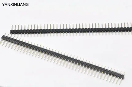 

10pcs Pitch 2.54mm 40 Pin 1x40 Single Row Male Breakable Pin Header Connector Strip for Arduino Black