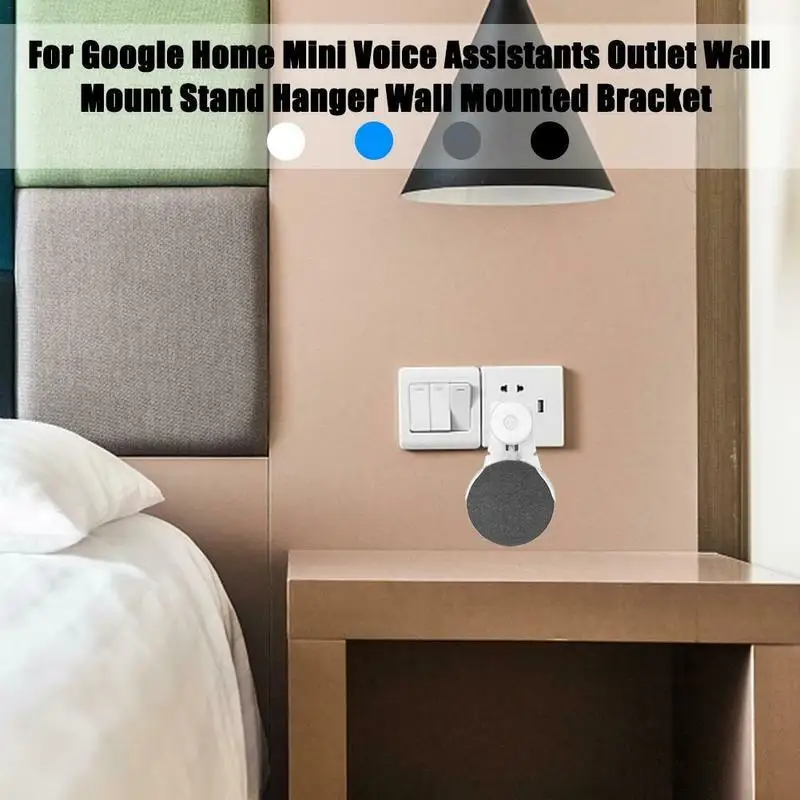 Для Google Home Mini Voice Assistant Plug Hot ABS выход Настенный держатель шнур кронштейн на кухне спальня портативный аудио стенд