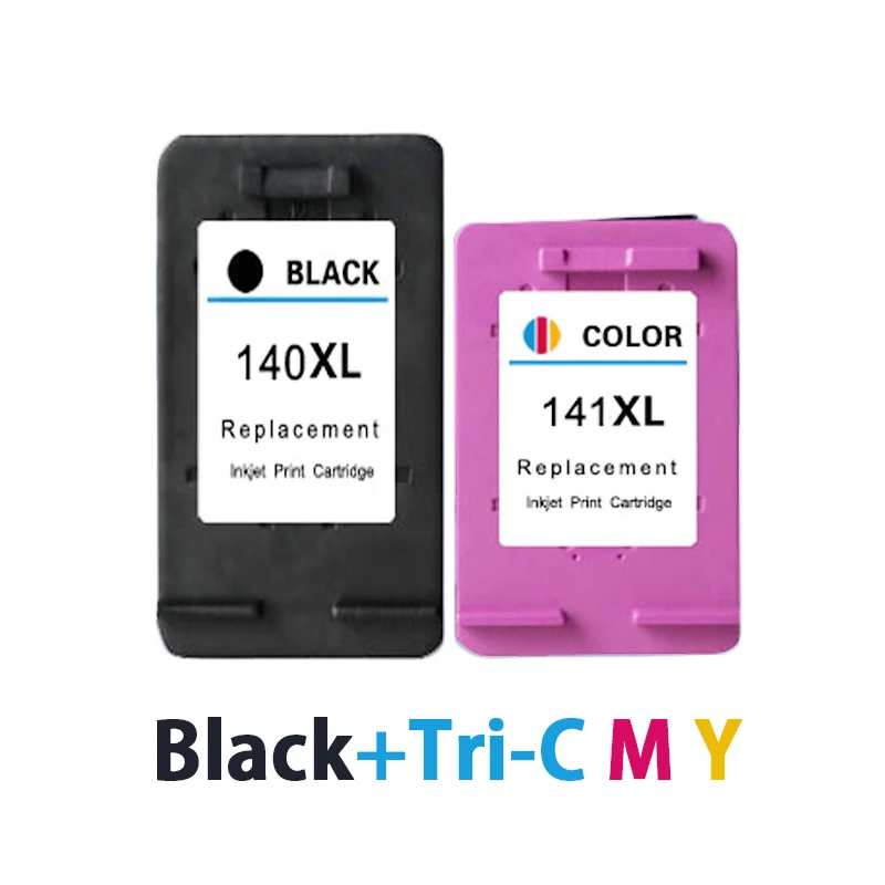 

2X XiongCai Compatible Ink Cartridges for HP 140 141 Photosmart C4583 C4283 C4483 C5283 Deskjet D4263 C4480 printer For HP140 XL