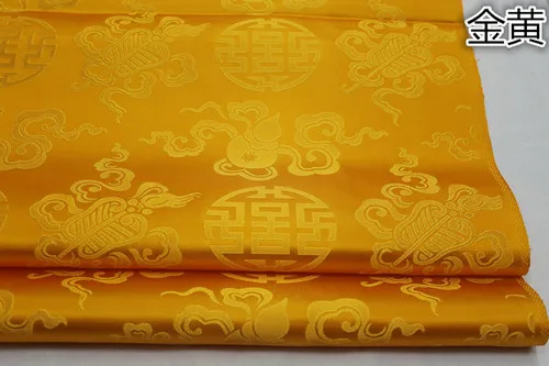 Китайский костюм из жаккардовой парчи Тан монгольский халат пленка и телевидение прядильная ткань ручной работы атласная антикварная ткань - Цвет: glod