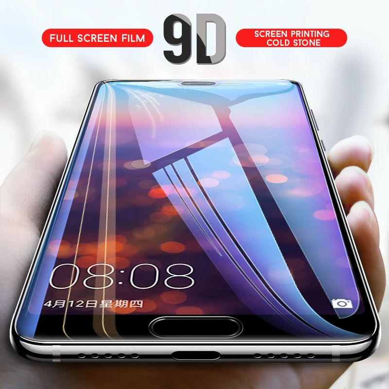

9D Tempered Protective Glass For Honor 10i Screen Protector On For Huawei P smart z Y6 Pro Y7 Prime Y9 2019 2018 Full Flim Cover