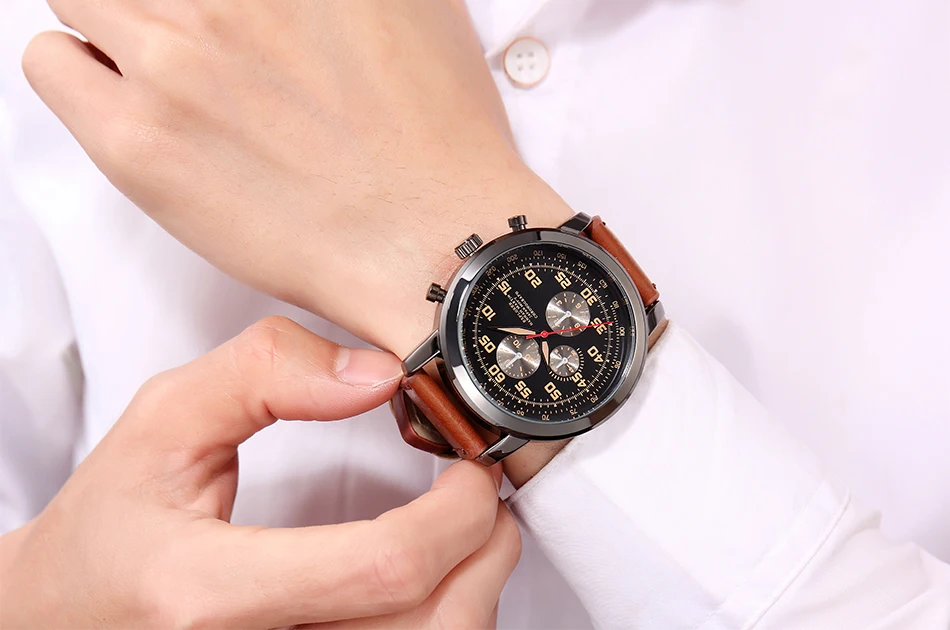  Japan Quartz Movement Mens Watches Top Brand Luxury Tachymeter Men Military Sport Waterproof Relogi