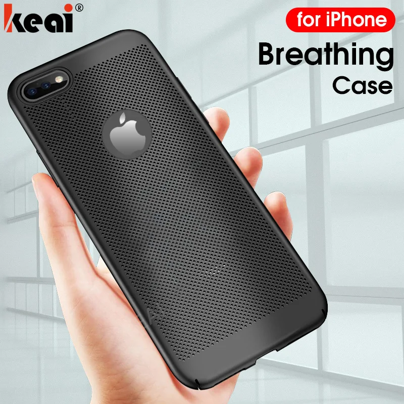 

Luxury Hard PC Phone Case For iPhone 6 6s 8 7 Heat Dissipation Back Cover For iPhone 6 6s 7 8 Plus Shockproof Protective Cases