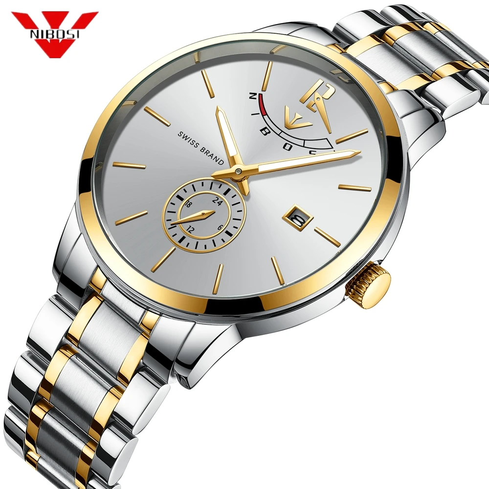 

Nibosi 2018 Fashion Casual Men Watch Luxury Quartz Watches For Men Waterproof Analogue Sport Watch Men Clock Relogio Masculino