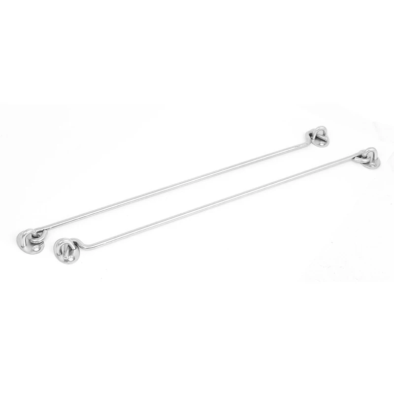

Hot Sale 16-Inch Catch Eye Cabin Hook Shed Gate Door Window Lock Latch 2pcs