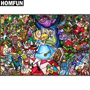 

HOMFUN Full Square/Round Drill 5D DIY Diamond Painting "Cartoon Princess" Embroidery Cross Stitch 5D Home Decor Gift
