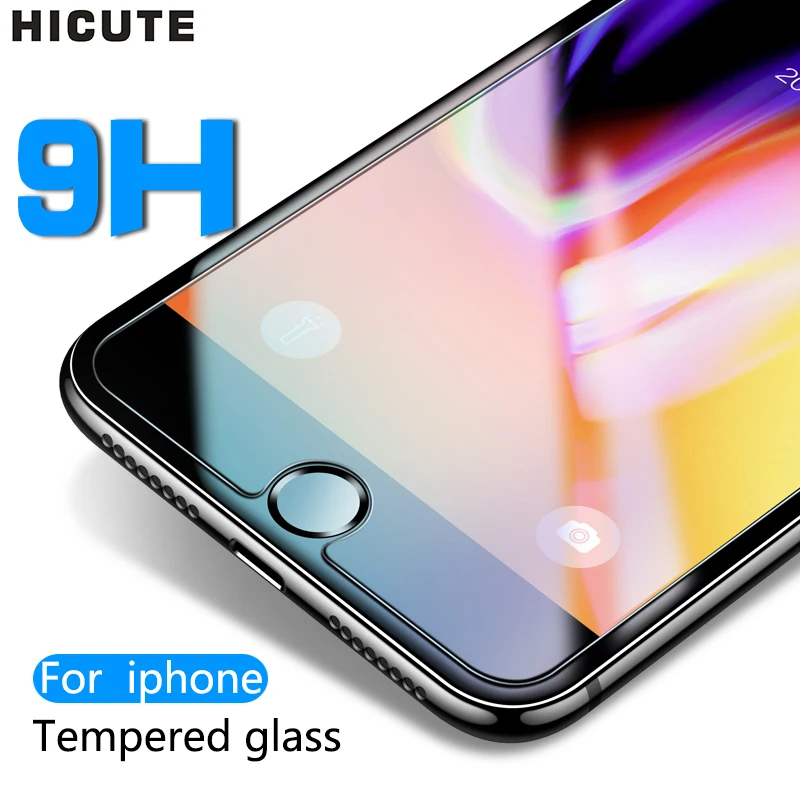 Protective tempered glass for iphone 7 6 6 6s 8 plus 11 pro XS max XR glass iphone 7 8 x screen protector glass on iphone 7 6S 8-in Phone Screen Protectors from Cellphones & Telecommunications on AliExpress 
