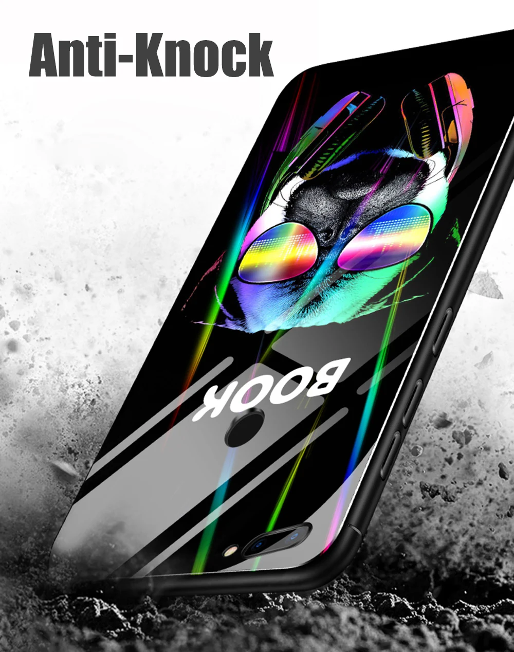 Tempered Glass Luminous Case For Xiaomi Mi 8 Lite Case on MI8 Lite Case Soft TPU Bumper Phone Cases For Xiaomi Mi 8 Lite Mi8Lite (11)
