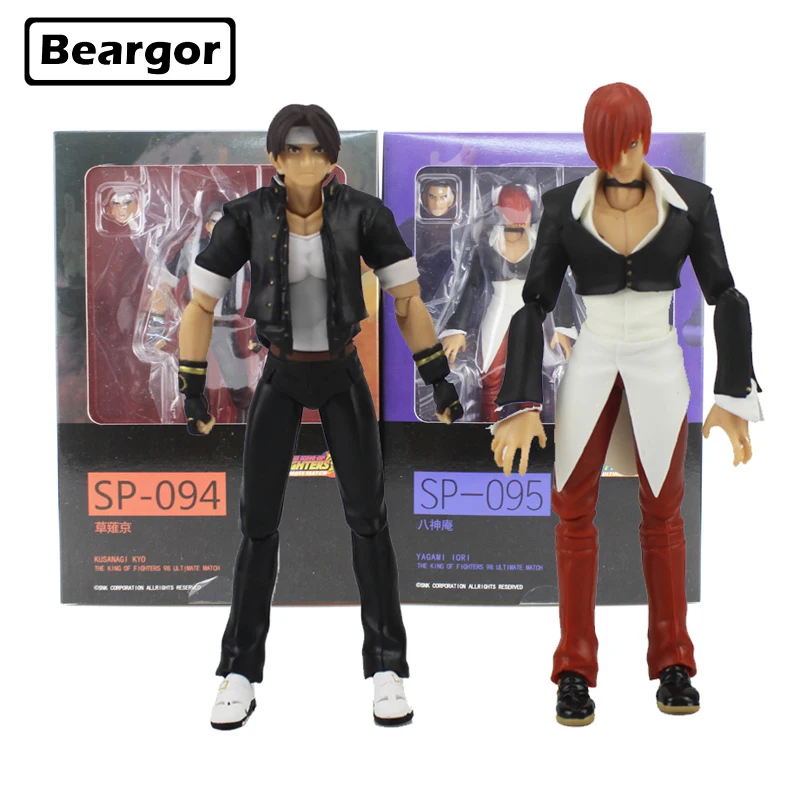 

Game KOF Kyo Kusanagi & Iori Yagami Figma SP-094 SP-095 Moveable ver. Boxed 14cm PVC Anime Action Figure Model Doll Toys Gift