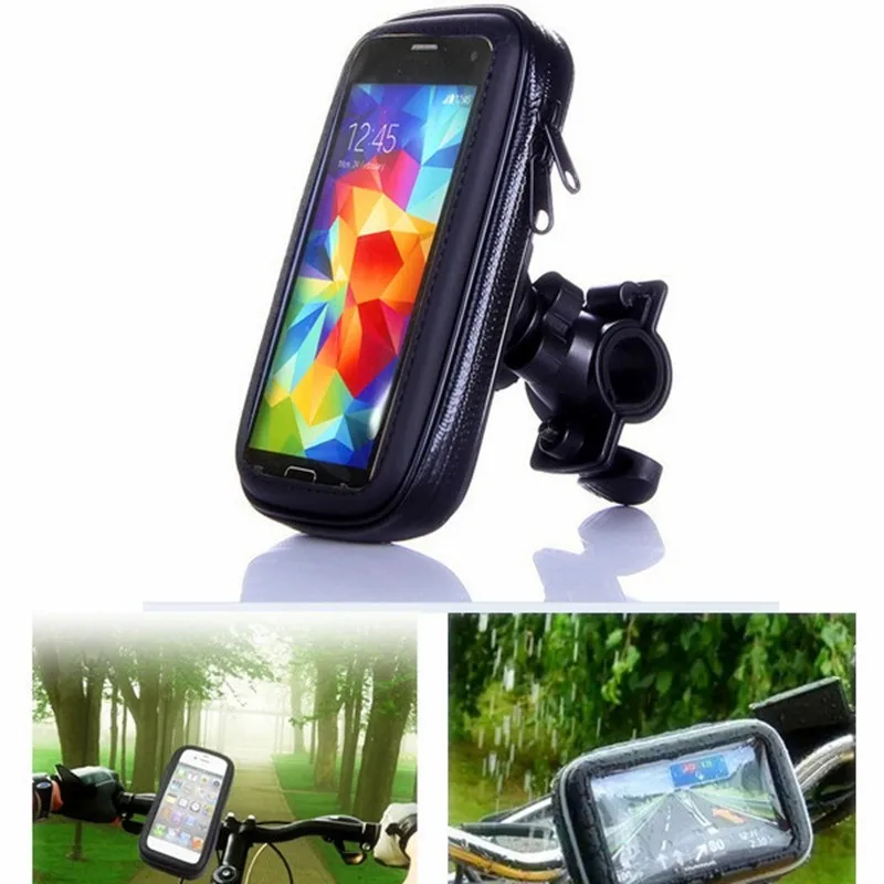Держатель для велосипеда, велосипеда, телефона, кронштейн, подставка, 360 Вращающийся сотовый телефон, водонепроницаемый чехол, сумка для samsung S3 S4 S7 Iphone huawei