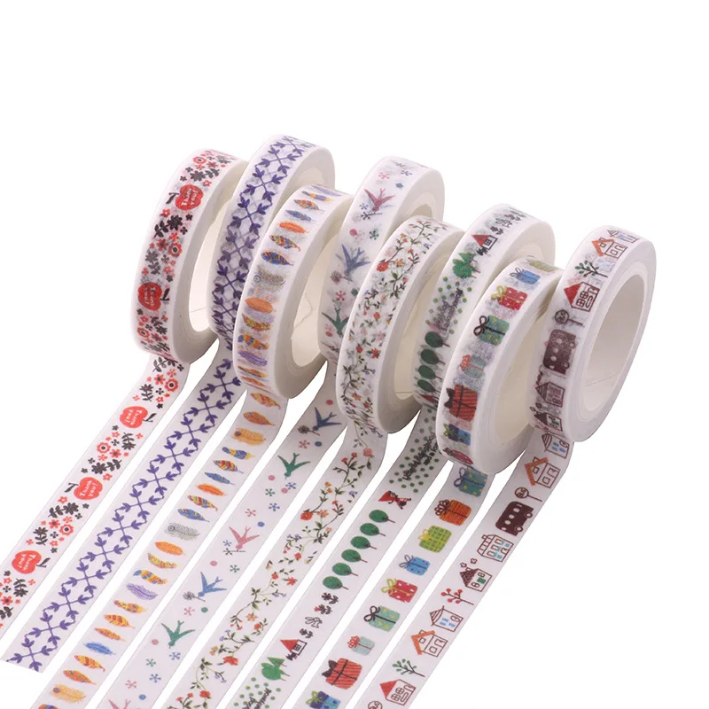 

Cute Kawaii Flowers Masking Washi Tape Decorative Adhesive Tape Decor Decora Diy Scrapbooking Sticker Label Stationery 1058