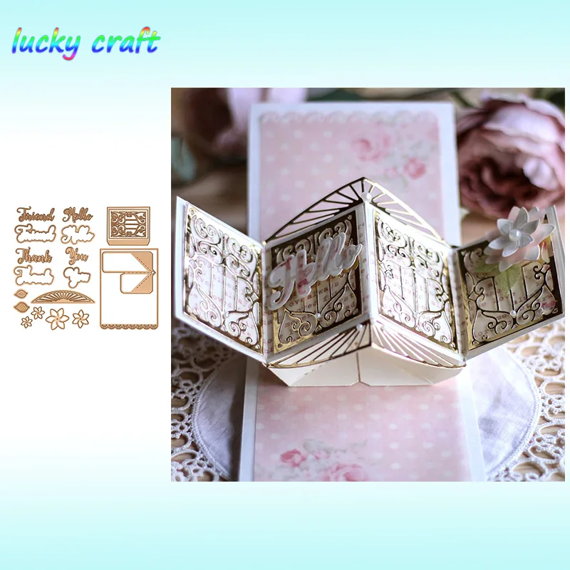

Lucky Craft Pop-up Greeting Card Metal Cutting Dies Paper crafts for 3D DIY Scrapbooking Photo Album Home Decoration new 2019