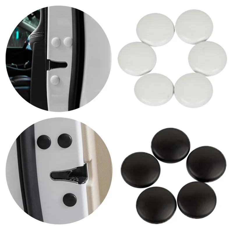 

New High Quality 12Pcs 3M Adhesive Anti-rusty Durable Cover Cap Trim Universal Car Interior Door Lock Screw Protector #294004