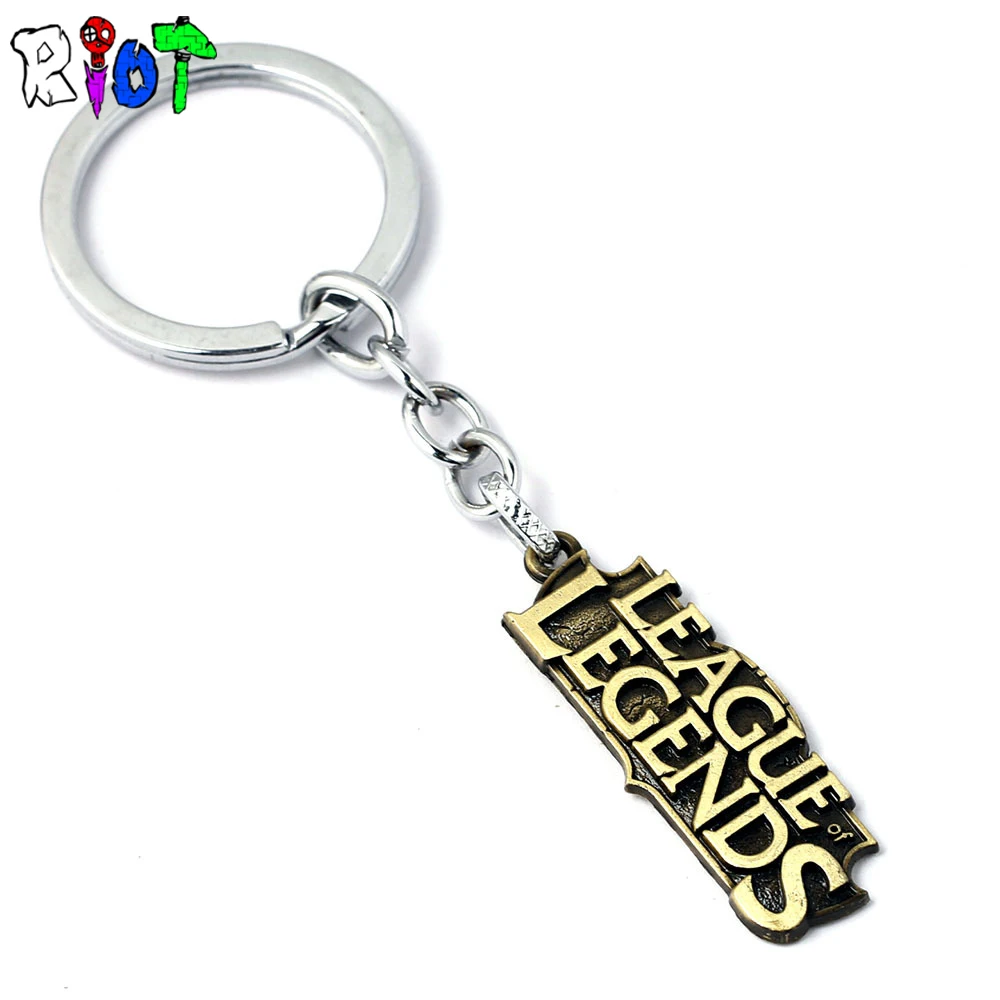 Online Game LOL Keychain League of Legend Letter LOGO Keyring Bronze Vintage Pendant key Holder Metal Key Buckle Jewelry Llavero цена Online Game LOL Keychain League of Legend Letter LOGO Keyring Bronze Vintage Pendant key Holder Metal Key Buckle Jewelry Llavero цены онлайн