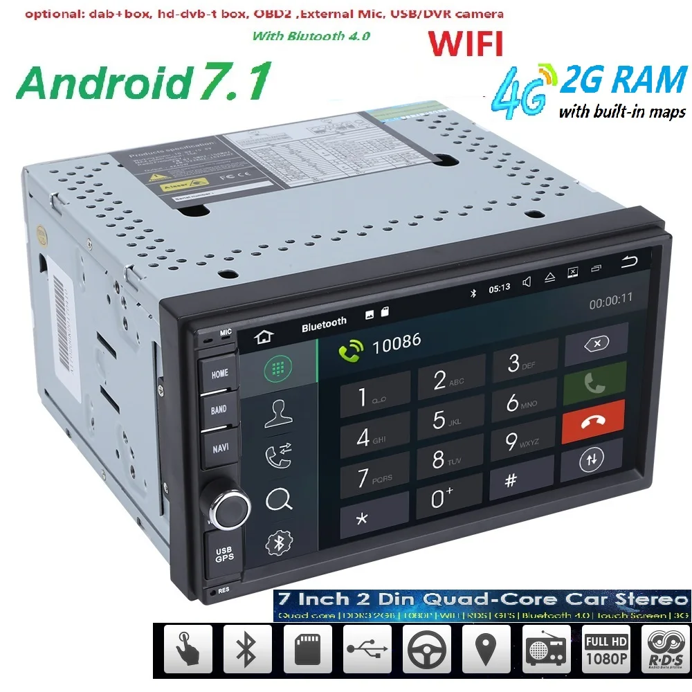 android 7 1 font b car b font dvd player universal font b GPS b font