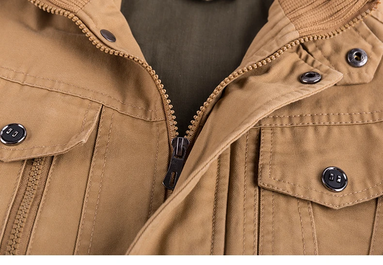 TACVASEN Premium Slim Fit Military Style Jacket
