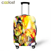 Эластичный Защитный чехол для багажа с бабочкой, Suitable18-26 дюймов, чехол на колесиках, пылезащитный чехол для чемодана, чехлы для чемоданов