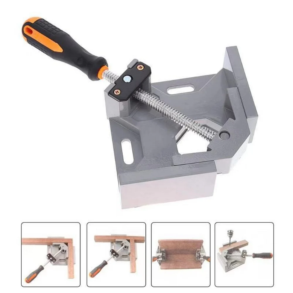 01 Aluminum Alloy 90 Degree Positioning Clamp 120x120mm Right Angle Corner Clamp 2 Pcs/Set for DIY Tools DIY Hardware