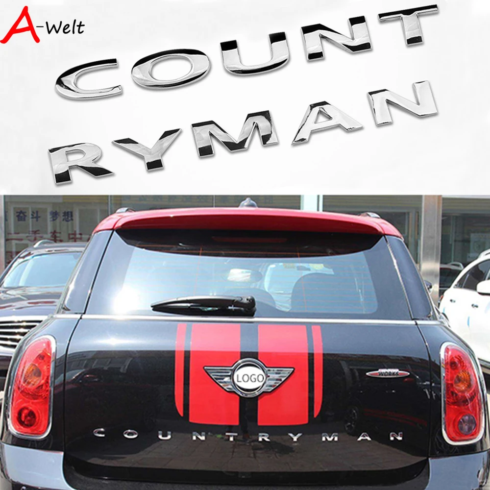 3dmetal наклейки задние для BMW mini cooper аксессуары Mini Cooper r56 R60 countryman f60 r60 эмблема