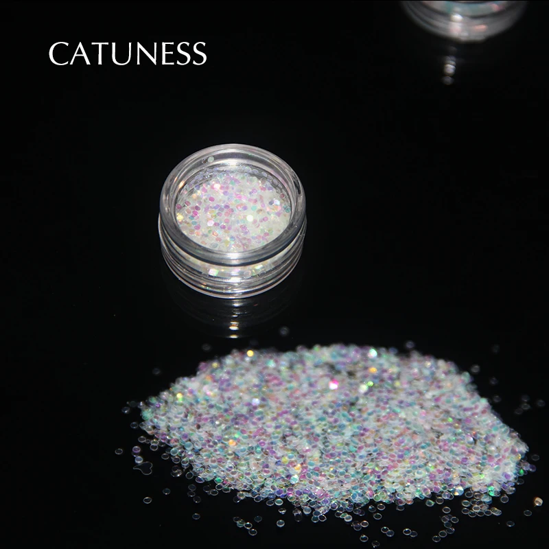 Голографические Блестки для ногтей CATUNESS Блестящий лак блестящий порошок серия