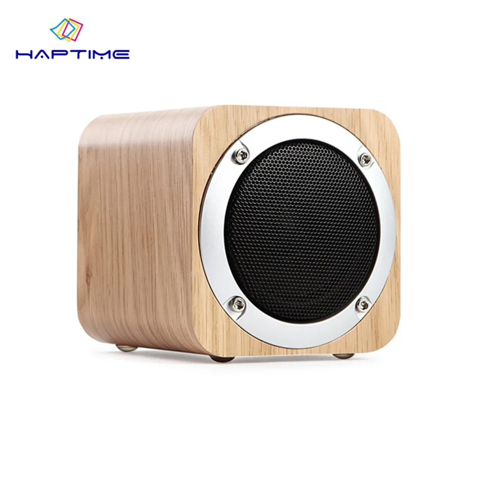 Wooden Bluetooth Speaker Subwoofer Mini Desk Loudspeaker Portable