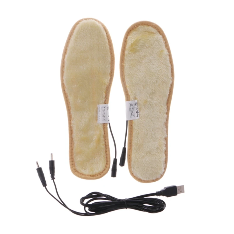 

2019 New 1Pairs Heated Shoe Insoles USB Electric Powered Film Heater Feet Warm Socks Pads Foot Home Office Heaters