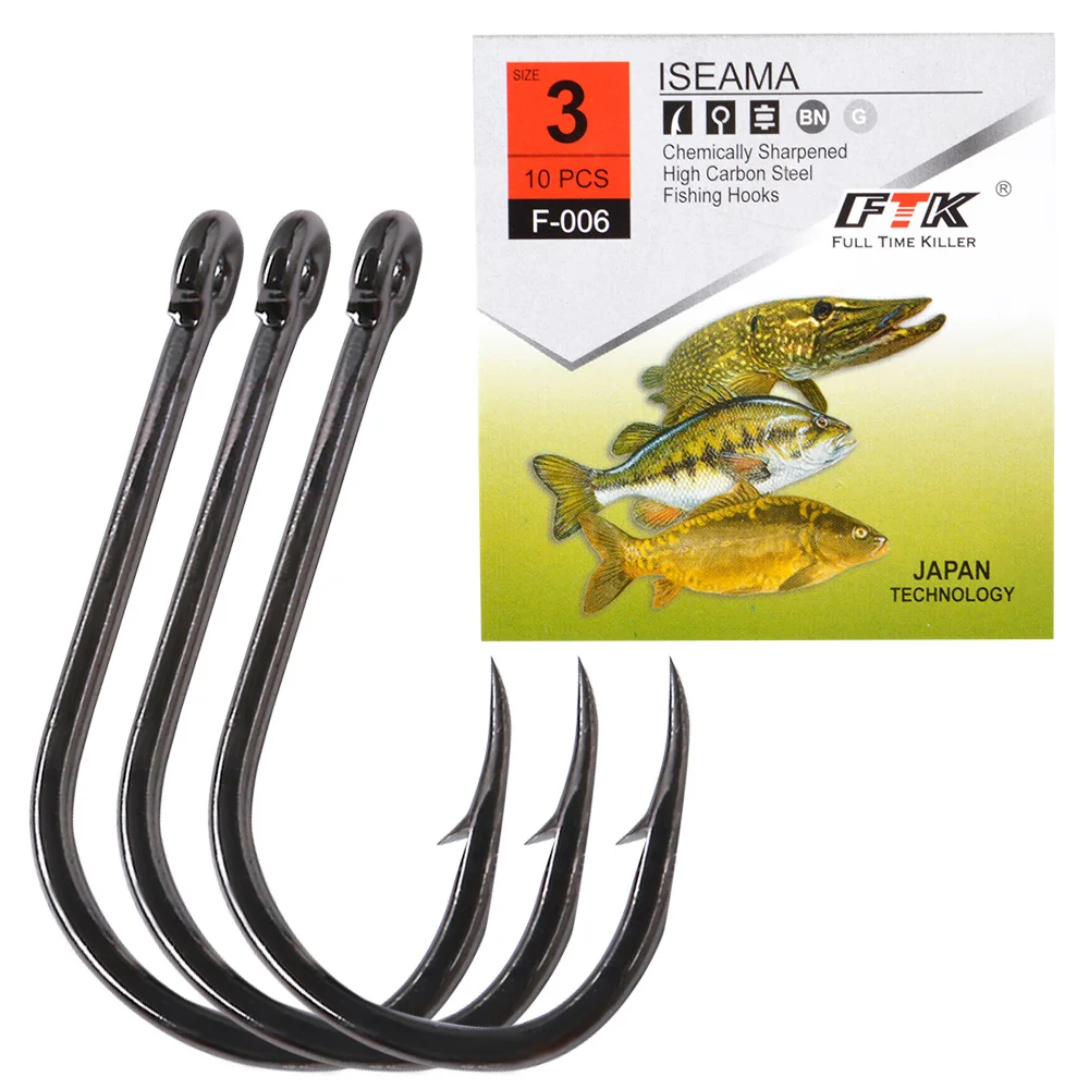 

10pcs/pack Sea Hook Pint Hook with Eyes Stainless Steel White Big Extra Long Shank Fishing Hooks