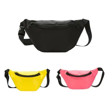 

Children Nylon Waist Packs Kids Fanny Packs Boy Girl Baby Money Shoulder Crossbody Chest Belt Fashion Bags Candy Colors