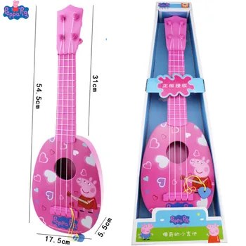 

New Arrival Genuine 55cm/22" Peppa Pig George Children Musical Instruments Ukulele Guitar Education Toy Gifts For More 6Y Kids